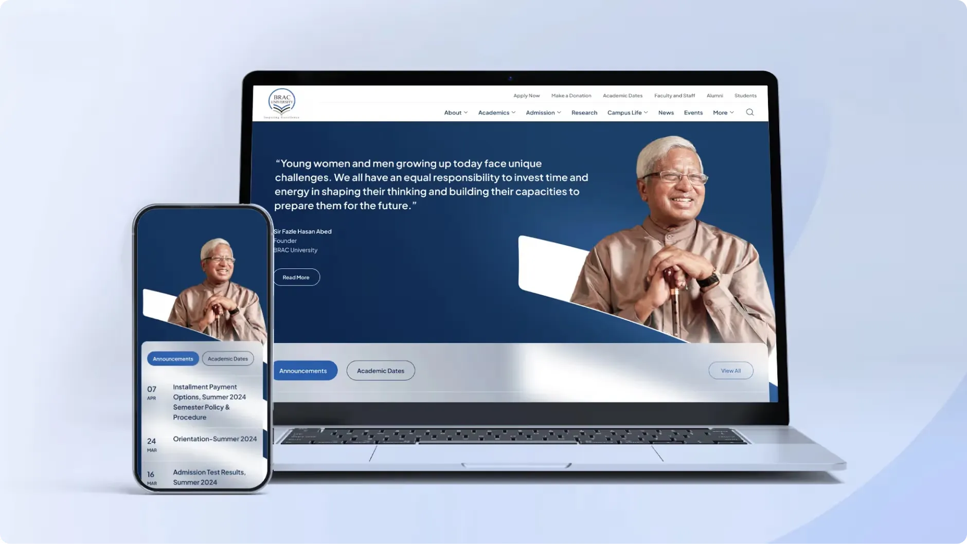 BRAC University Website Redesign for a Better User Experience
