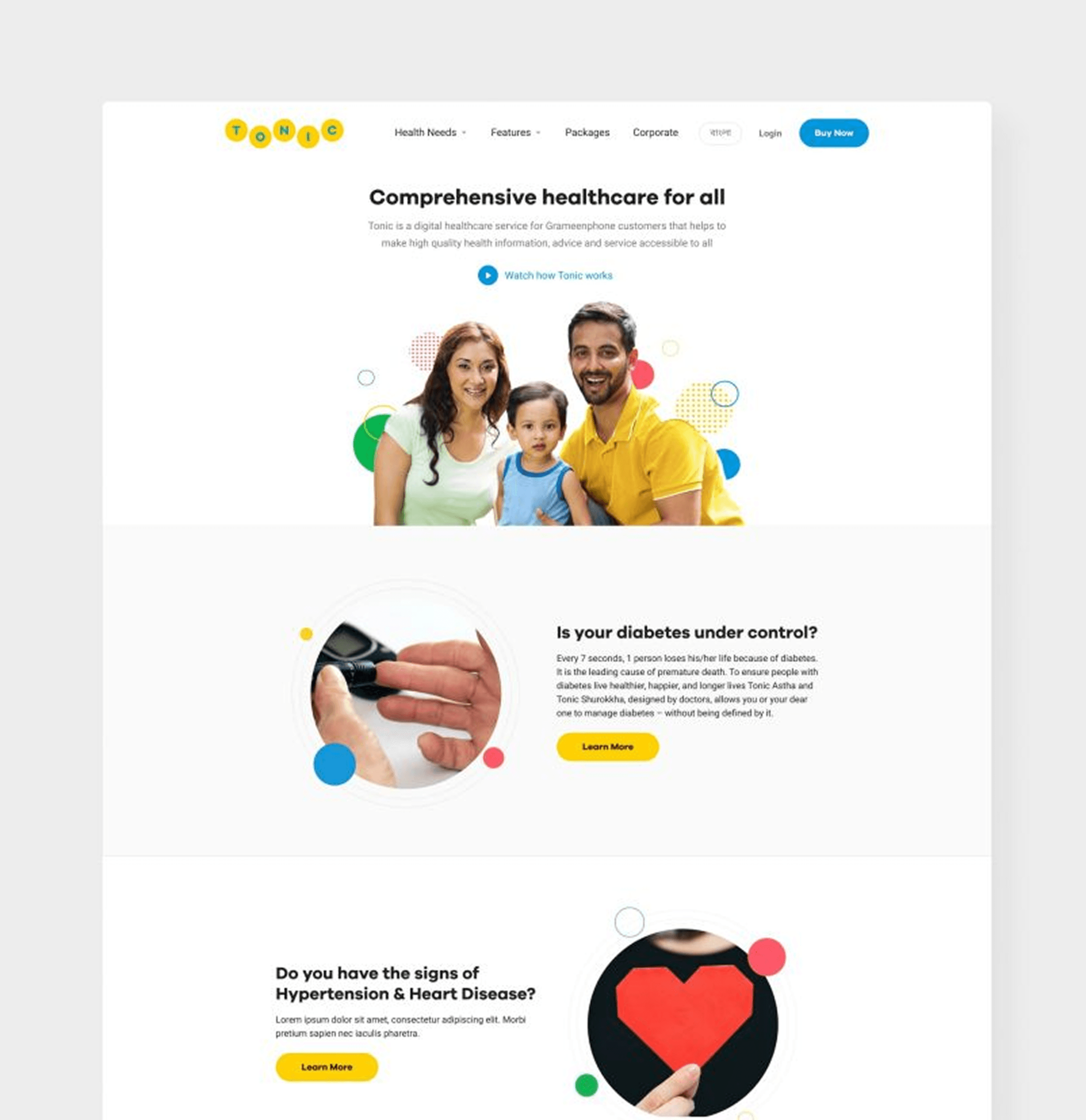 UI/UX Design for Tonic’s Website
