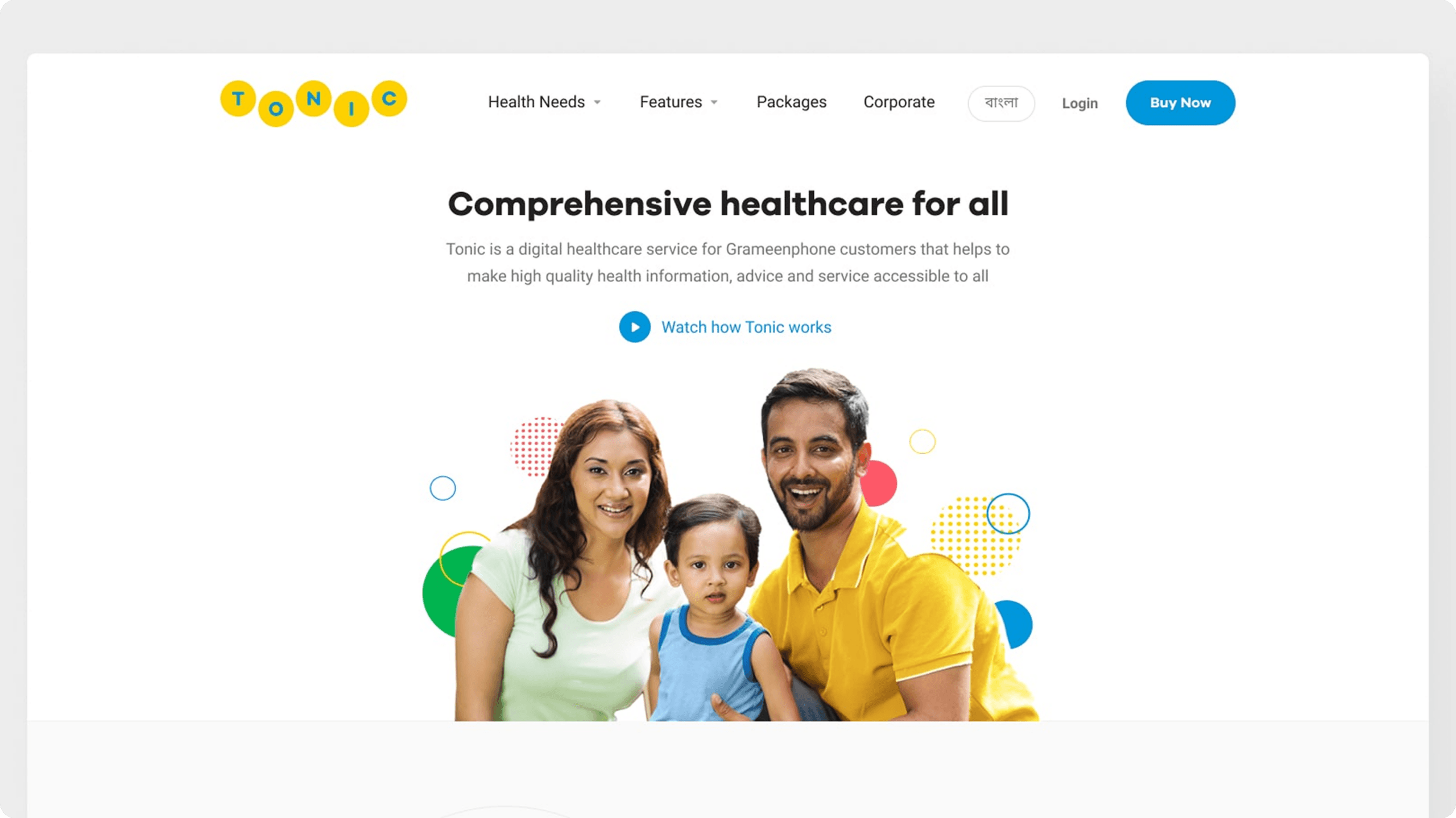 UI/UX Design for Tonic’s Website
